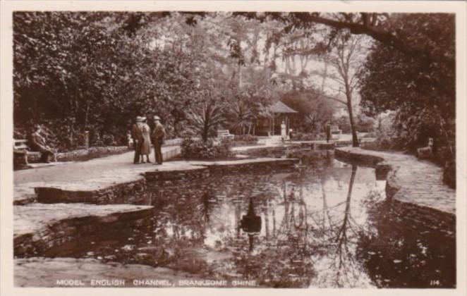 England Branksome Chine Model Of English Channel 1938 Real Photo