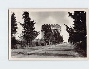 Postcard Tomba di Cecilia Metella in via Appia Rome Italy