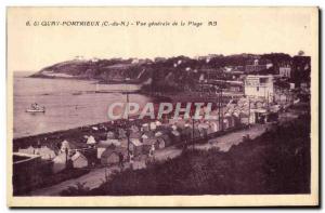 Old Postcard St Quay Portrieux General view of the Beach