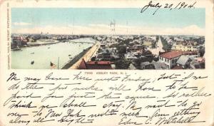 Asbury Park New Jersey scenic aerial view by Detroit Pub antique pc Z50972