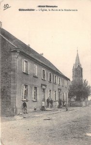 us7643 la mairie et la gendarmerie l eglise gewenheim france  Haut-Rhin