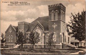 Postcard First United Presbyterian Church in Fort Morgan, Colorado~2398