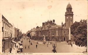 uk14618 tower hall and parade leamington spa real photo uk