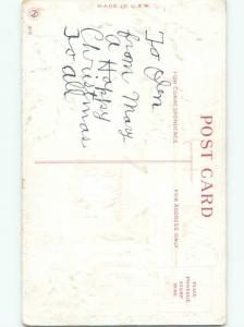 Divided-Back CHRISTMAS SCENE Great Postcard W8800