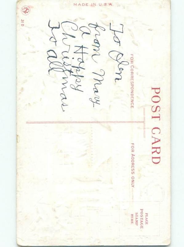 Divided-Back CHRISTMAS SCENE Great Postcard W8800