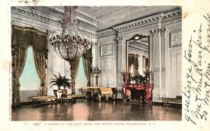 Vintage Postcard 1905 Corner Of The East Room Of The White House Washington WA