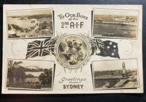 Mint Australia RPPC Real Picture Postcard WW2 To Our Boy In The Australian Army