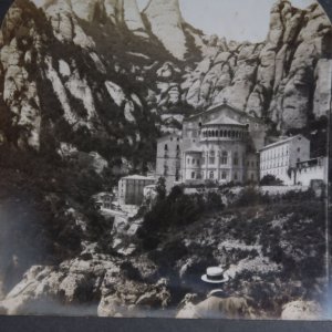 1880s Monastery of Monserrat Knights of Holy Grail Spain Stereoview Keystone A4