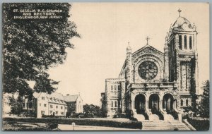 ENGLEWOOD NJ ST. CECELIA CHURCH ANTIQUE POSTCARD