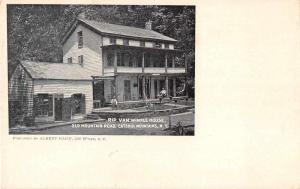 Catskill Mtns New York birds eye view Rip Van Winkle House antique pc Z22623