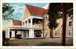 Postcard Lake Hotel at Yellowstone National Park, Wyoming