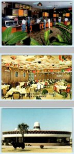 3 Postcards SOUTH OF THE BORDER, SC ~ Casateria, Sombrero Room, Las Maracas