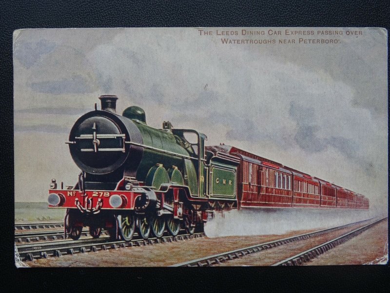 GWR Great Western Railway LOCO No.278 LEEDS DINING CAR EXPRESS c1906 Postcard