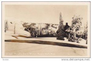 RP,Paradise Inn in Winter, Rainier Nat'l Park, Washington, 30-40s