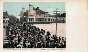 Boardwalk, Atlantic City, N.J., 1902  Postcard, Unused, Detroit Photographic Co