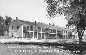 Wyoming Fort Laramie National Monument Calvary 1940s RPPC Photo Postcard 22-3703