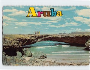 Postcard The Natural Bridge on the north coast of Aruba