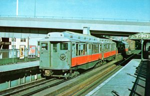 Trains Boston M T A 0969 1927 Laconia Built Rapid Transit Cars At City Square...