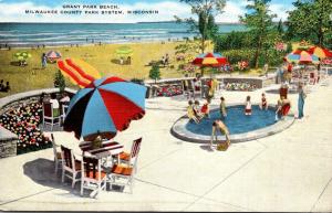 Wilconsin Milwaukee Grant Park Beach 1947