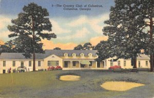 Columbus Georgia Country Club Vintage Postcard AA44024