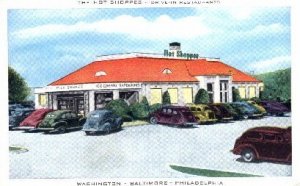 Hotel Shoppes Drive In RestaurantsBaltimore, MD, USA Postcard, Post Card