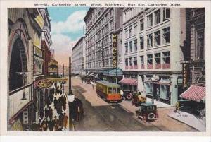 Canada Quebec Montreal St Catherine Street