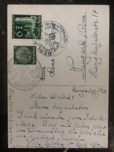 1939 Berlin Germany RPPC Postcard cover to Nowogard our Fuhrer