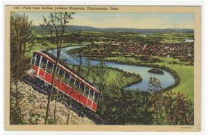 Incline Railroad Down Lookout Mountain Chattanooga Tennesse #2 postcard