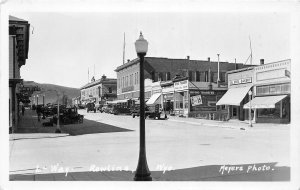 H7/ Rawlins Wyoming Postcard RPPC c20s L-Way Stores Autos Meyers