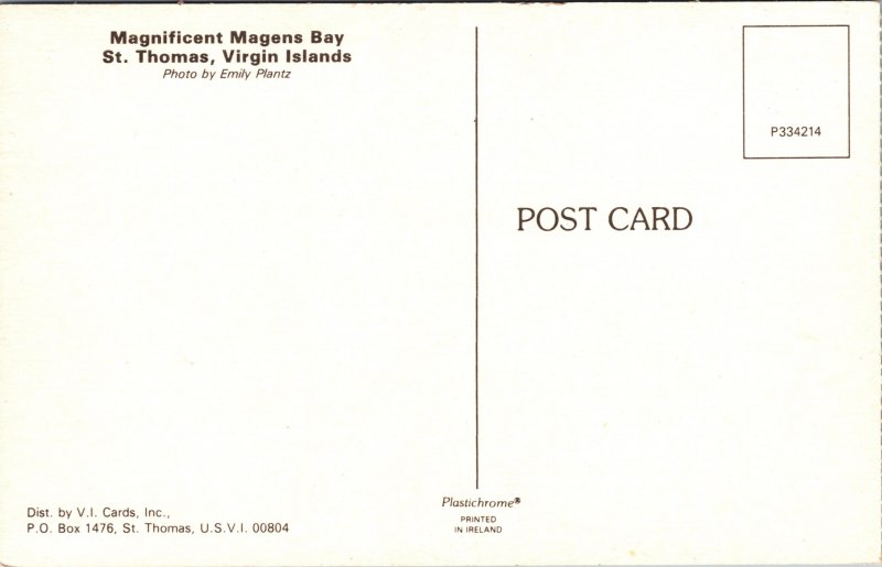Postcard US Virgin Islands St. Thomas Magens Bay
