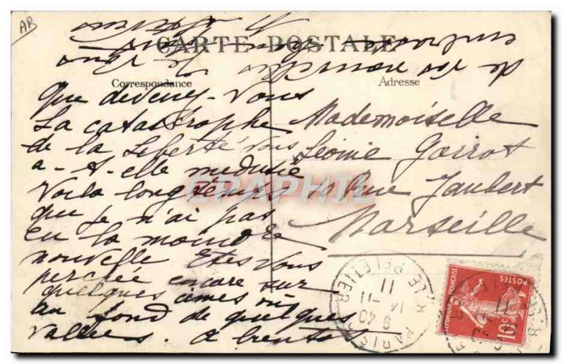 Old Postcard Boat War Catastrophe of Freedom Breastplate After the disaster a...