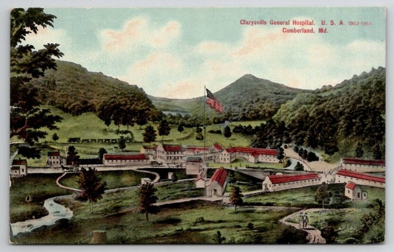 Cumberland MD Clarysville General Hospital Maryland Postcard E38