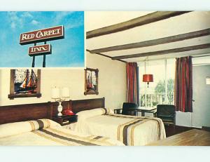 Unused 1980's RED CARPET INN MOTEL Florence South Carolina SC s2592