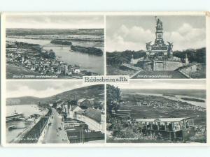 Pre-1980 NICE VIEW Rudesheim Am Rhein Germany i5182