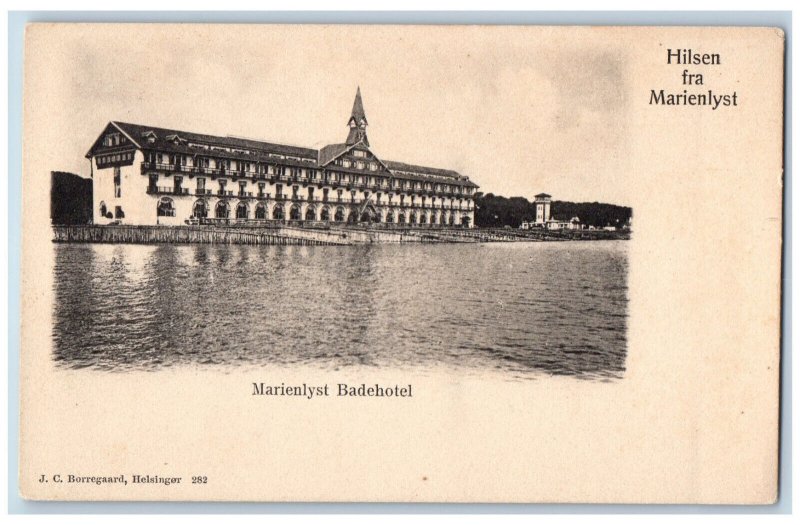 Oslo Norway Postcard Hilsen From Marienlyst Badehotel c1905 Unposted