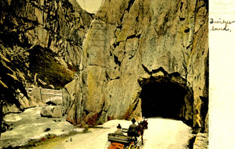 Switzerland - Das Urnerloch, Gotthard Pass Road Tunnel