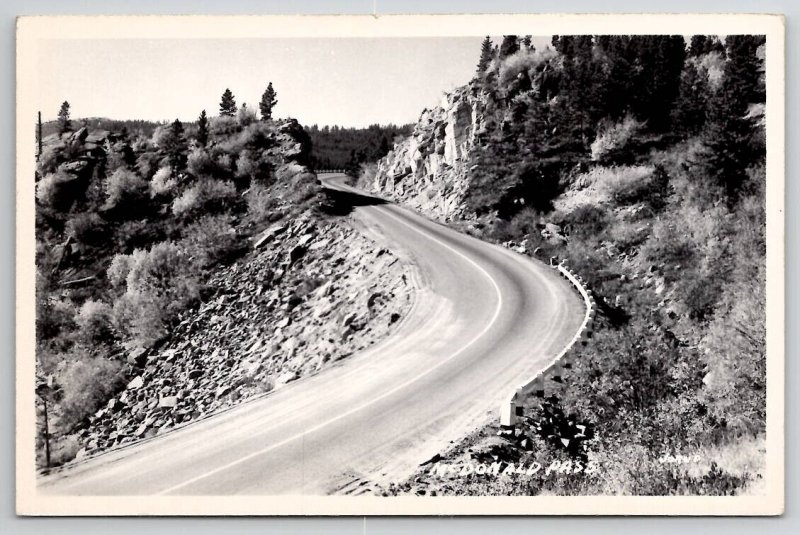 RPPC Scene On McDonald Pass Helena MT Montana Real Photo c1940s Postcard V24