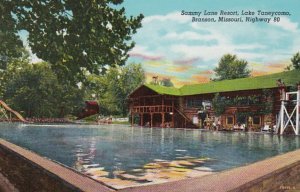 Missouri Branson Sammy Lane Resort Lake Taneycomo 1954 Curteich