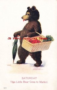 Bernhardt Wall, Ullman Busy Bears Series 79 No 1911, Saturday,Goes to the Market