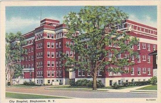 New York Binghampton City Hospital Curteich