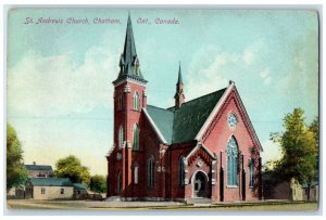 1916 St. Andrews Church Chatham Ontario Canada Unposted Antique Postcard