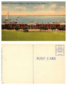 Barracks B with views of Harbor, U.S. Naval Training Station, Newport, New ...