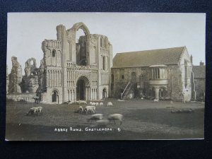 Castle Acre ABBEY RUINS shows Staircase to Prior's Lodging - Old RP Postcard