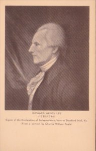 Richard Henry Lee Signer Of The Declaration Of Independence Artvue