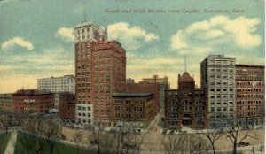 Broad and High Streets from Capitol - Columbus, Ohio
