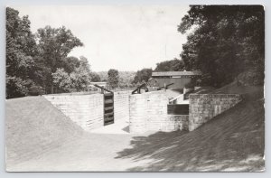 Real Photo Postcard~Air View Canal Lock Carillon Park Dayton Ohio~RPPC