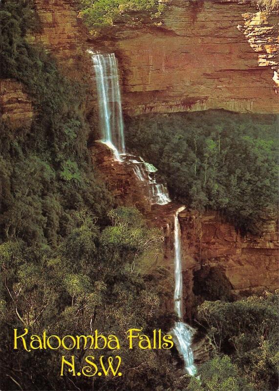 BR102026 katoomba falls thundering down jmison valley blue mountains   australia