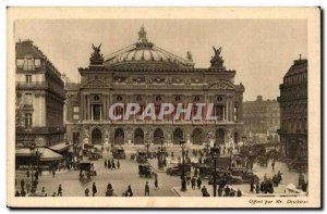 Old Postcard Paris Opera