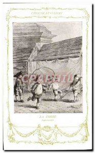Postcard Old Advertisement Fancy Chocolate Vinay Rope Saint Aubin Children
