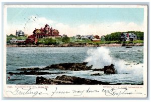 1905 Passaconawaya Inn, York Maine ME Franklin MA Antique Posted Postcard 